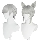 Genshin Impact Lyney Lynette Perücke Cosplay Perücke mit Ohren